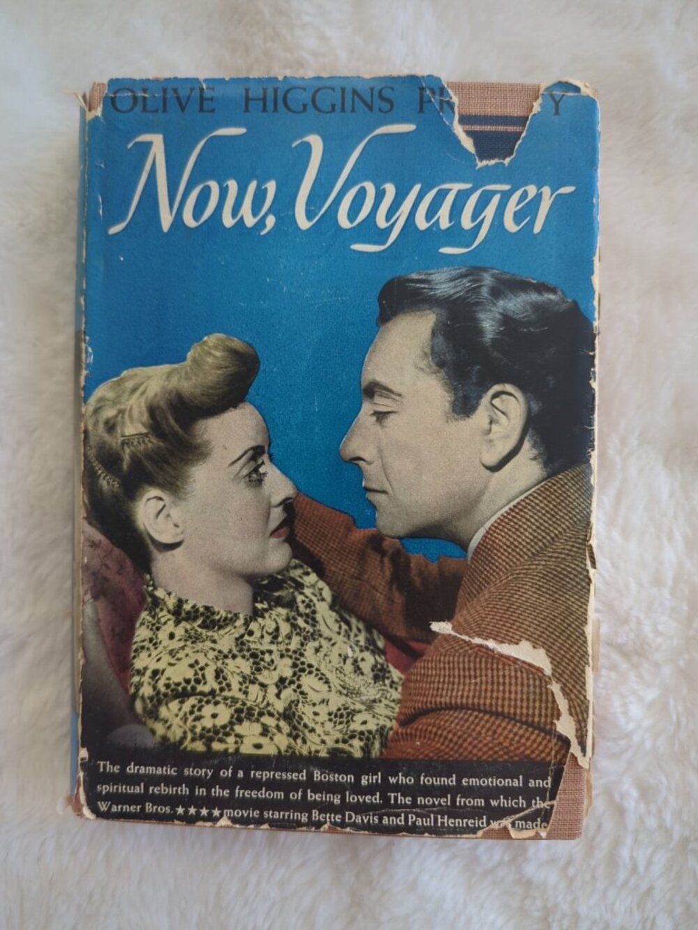 Now Voyager Olive Higgins Prouty 1943 Triangle Books Film Tie-In Ed HC DJ Vtg